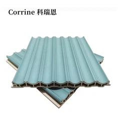 Pannello in lamiera ondulata WPC 3D Wave Texture Rivestimento decorativo Aspetto moderno